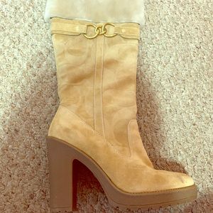 Coach high heel boots